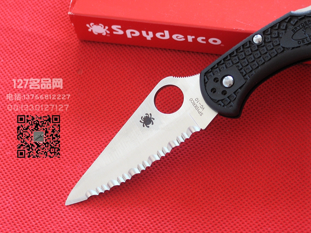 美国蜘蛛SPYDERCO C11SBK全齿战术折刀 127名品网