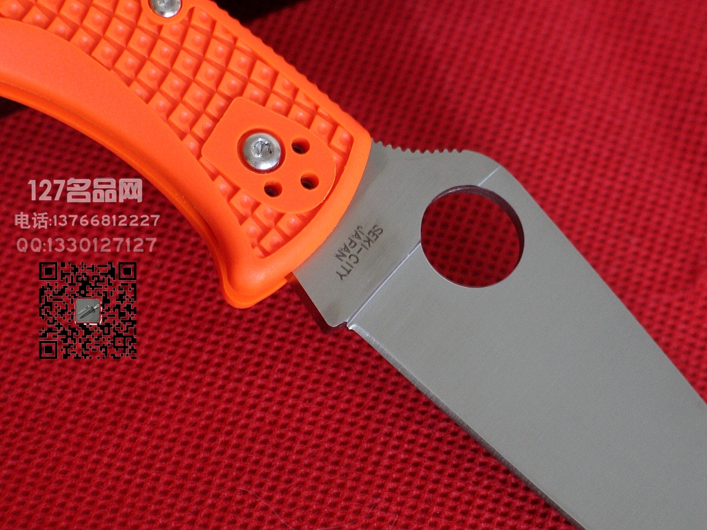 美国蜘蛛SPYDERCO C10FPOR颠峰战士橙色 127名刀网