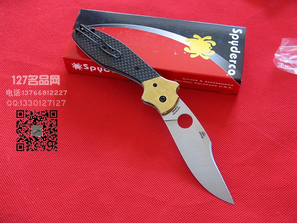 美国蜘蛛SPYDERCO C190CFP鲍伊风格斗刀127名刀网