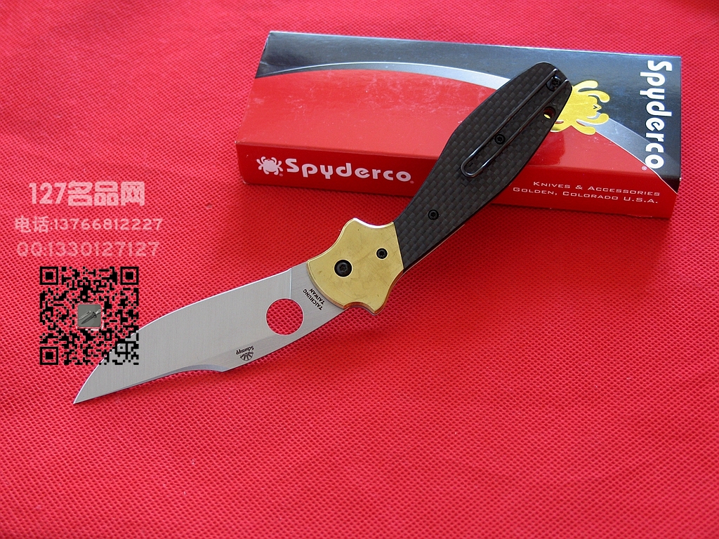 美国蜘蛛SPYDERCO C190CFP鲍伊风格斗刀127名刀网