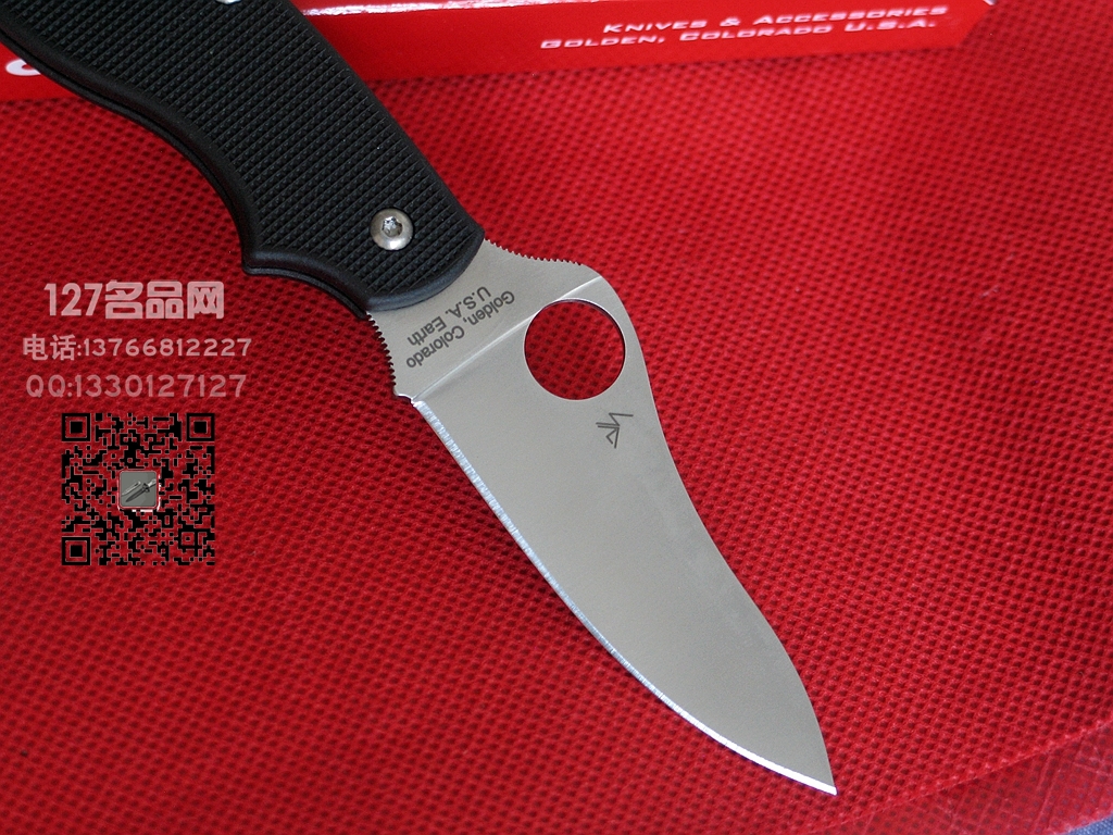 美国蜘蛛Spyderco  C94PBK3 英式折刀127名刀网