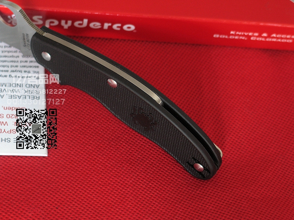 美国蜘蛛Spyderco  C94PBK3 英式折刀127名刀网