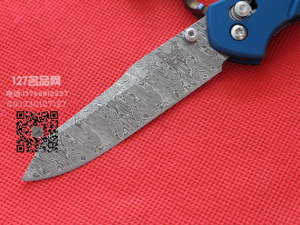 美国蝴蝶Benchmade940-1801大马士革钢限量珍藏版折刀
