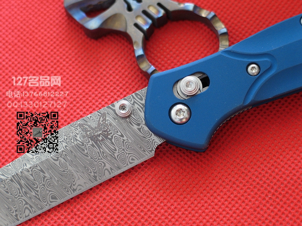 美国蝴蝶Benchmade940-1801大马士革钢限量珍藏版折刀
