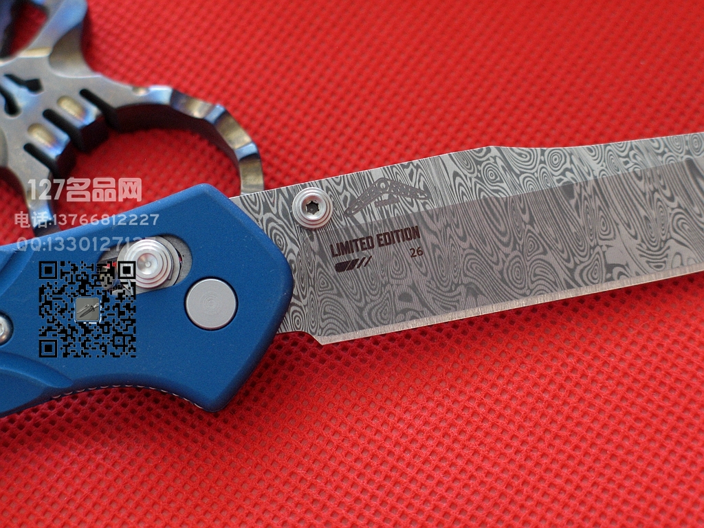 美国蝴蝶Benchmade940-1801大马士革钢限量珍藏版折刀
