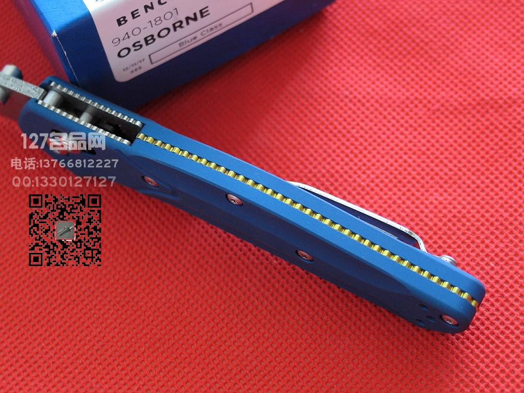 美国蝴蝶Benchmade940-1801大马士革钢限量珍藏版折刀