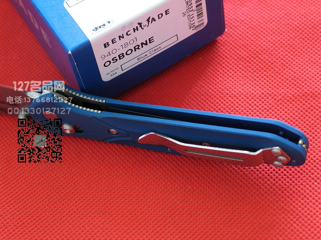 美国蝴蝶Benchmade940-1801大马士革钢限量珍藏版折刀