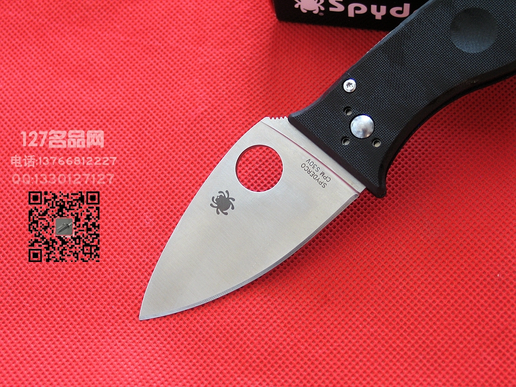 美国蜘蛛SPYDERCO C69GP3背衬锁折刀127名刀网