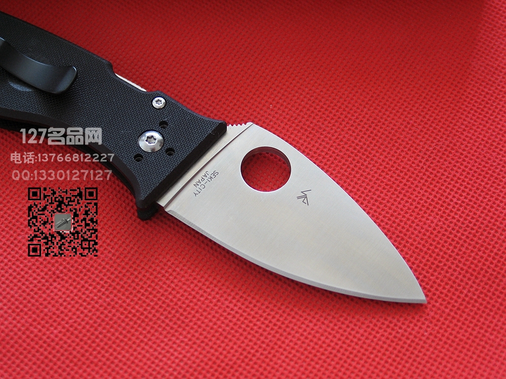 美国蜘蛛SPYDERCO C69GP3背衬锁折刀127名刀网