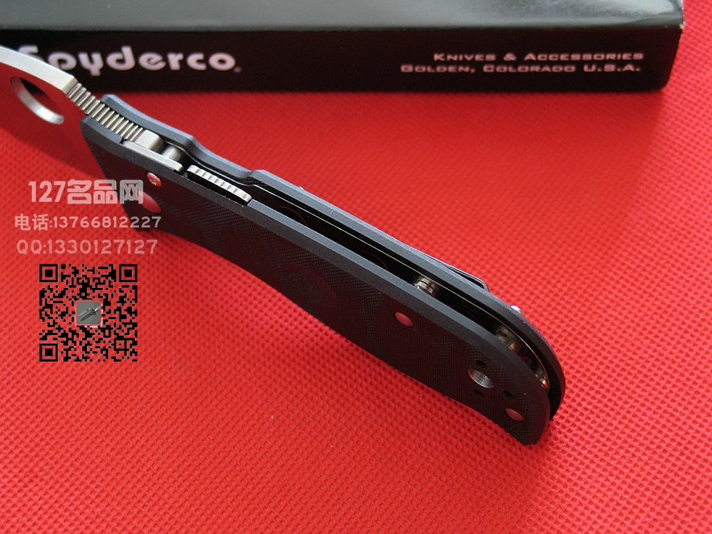 美国蜘蛛SPYDERCO C69GP3背衬锁折刀127名刀网