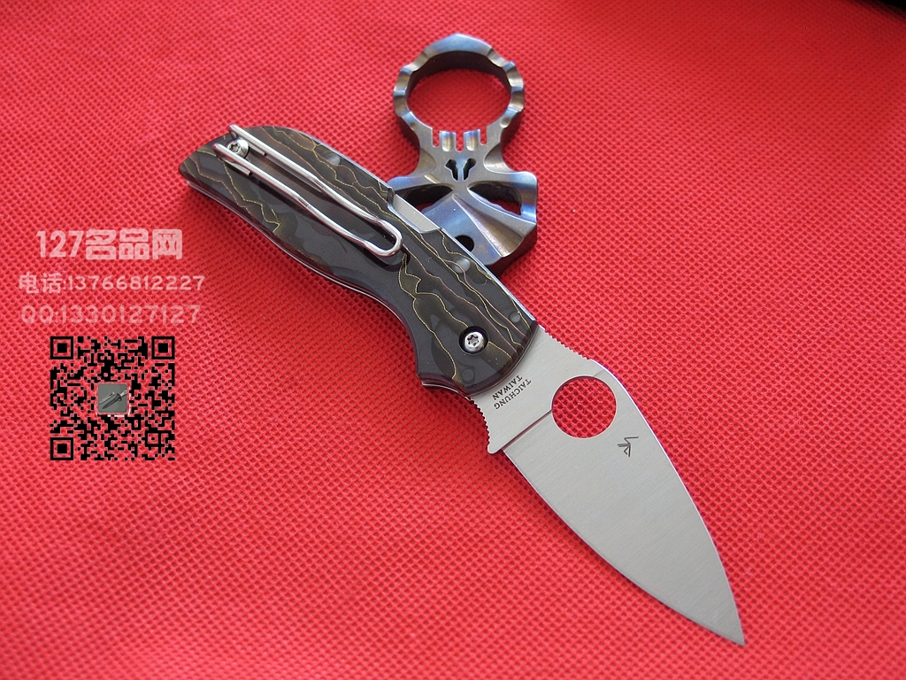 美国蜘蛛SPYDERCO C152RNP三维图案CTS XHP钢