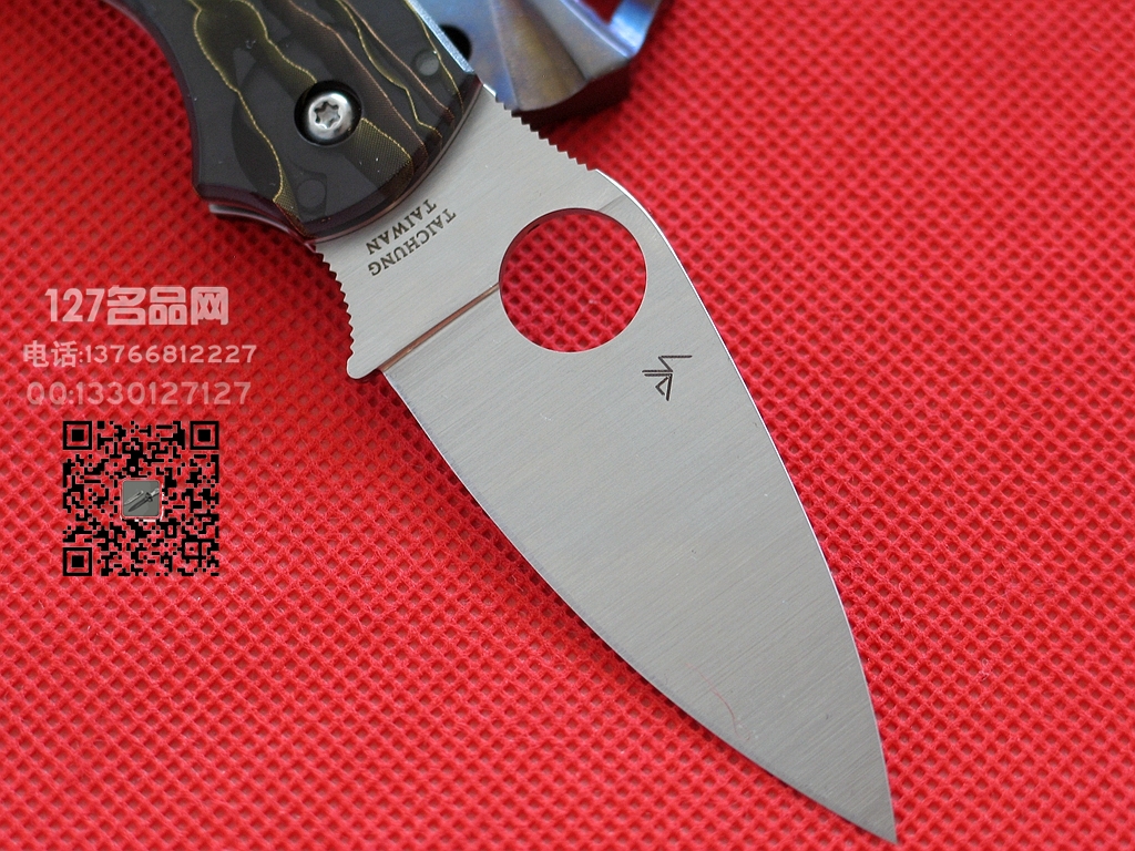 美国蜘蛛SPYDERCO C152RNP三维图案CTS XHP钢