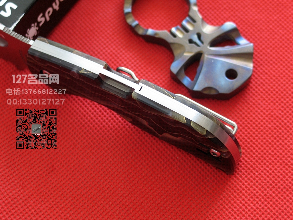 美国蜘蛛SPYDERCO C152RNP三维图案CTS XHP钢