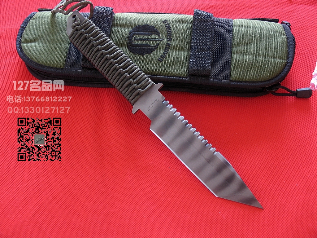 美国挺进者Strider SEAL2001野战刀火标127名品网