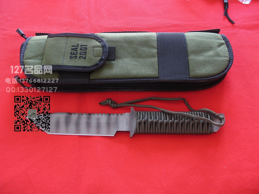 美国挺进者Strider SEAL2001野战刀火标127名品网