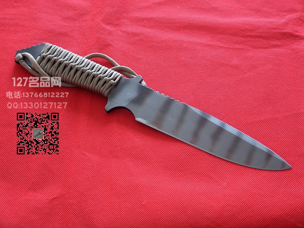 美国挺进者Strider MK1早期火标BG-42钢战斗刀