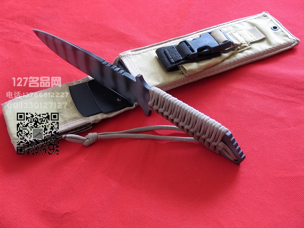 美国挺进者Strider MK1早期火标BG-42钢战斗刀