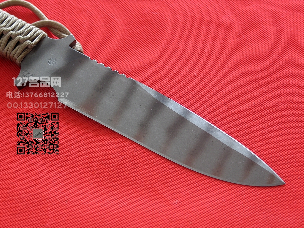 美国挺进者Strider MK1早期火标BG-42钢战斗刀