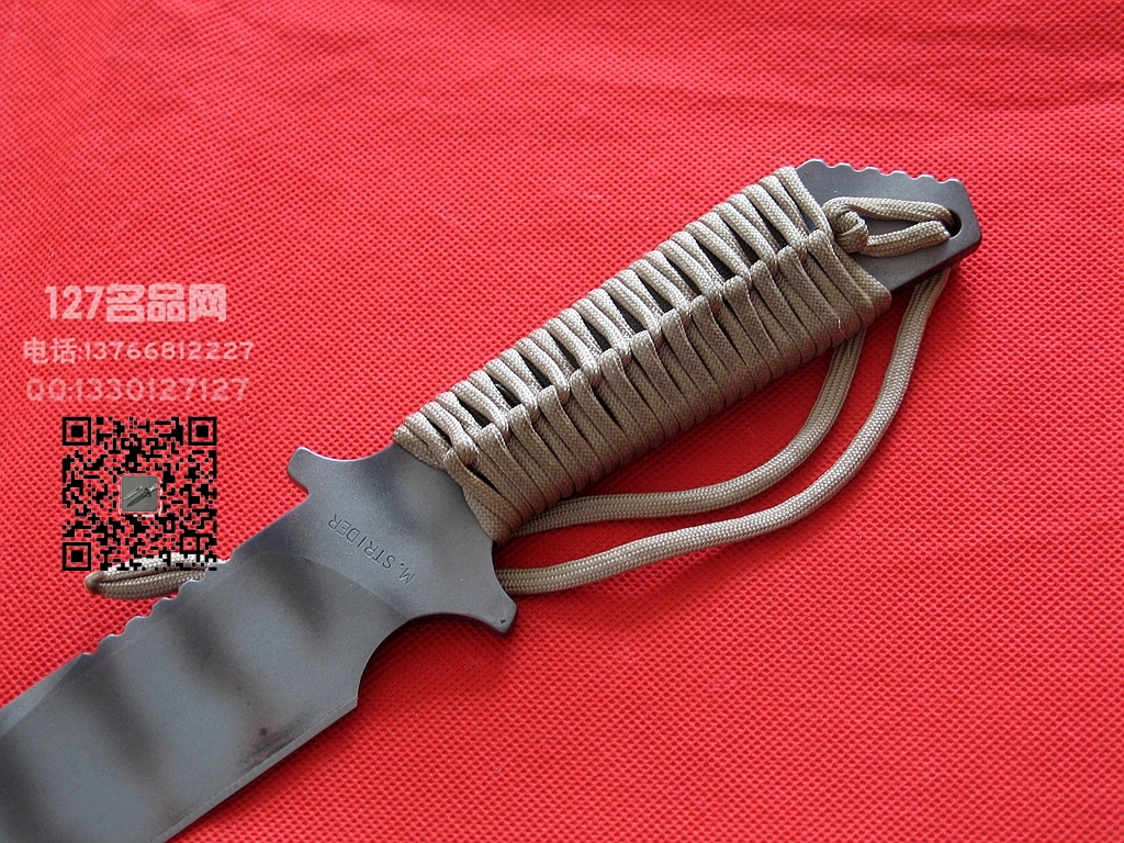 美国挺进者Strider MK1早期火标BG-42钢战斗刀