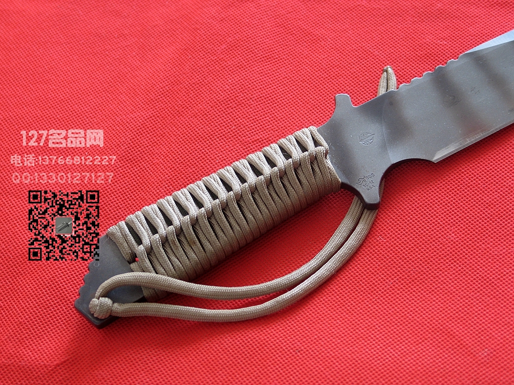美国挺进者Strider MK1早期火标BG-42钢战斗刀