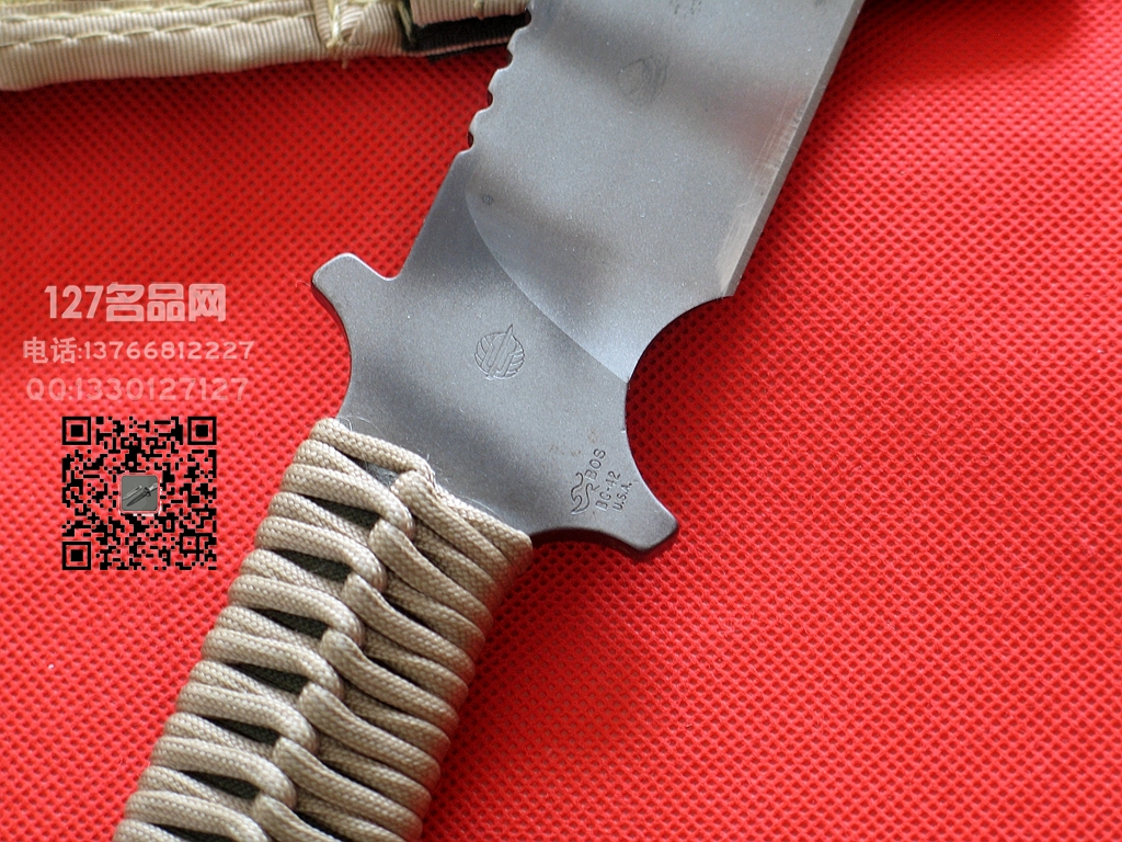 美国挺进者Strider MK1早期火标BG-42钢战斗刀