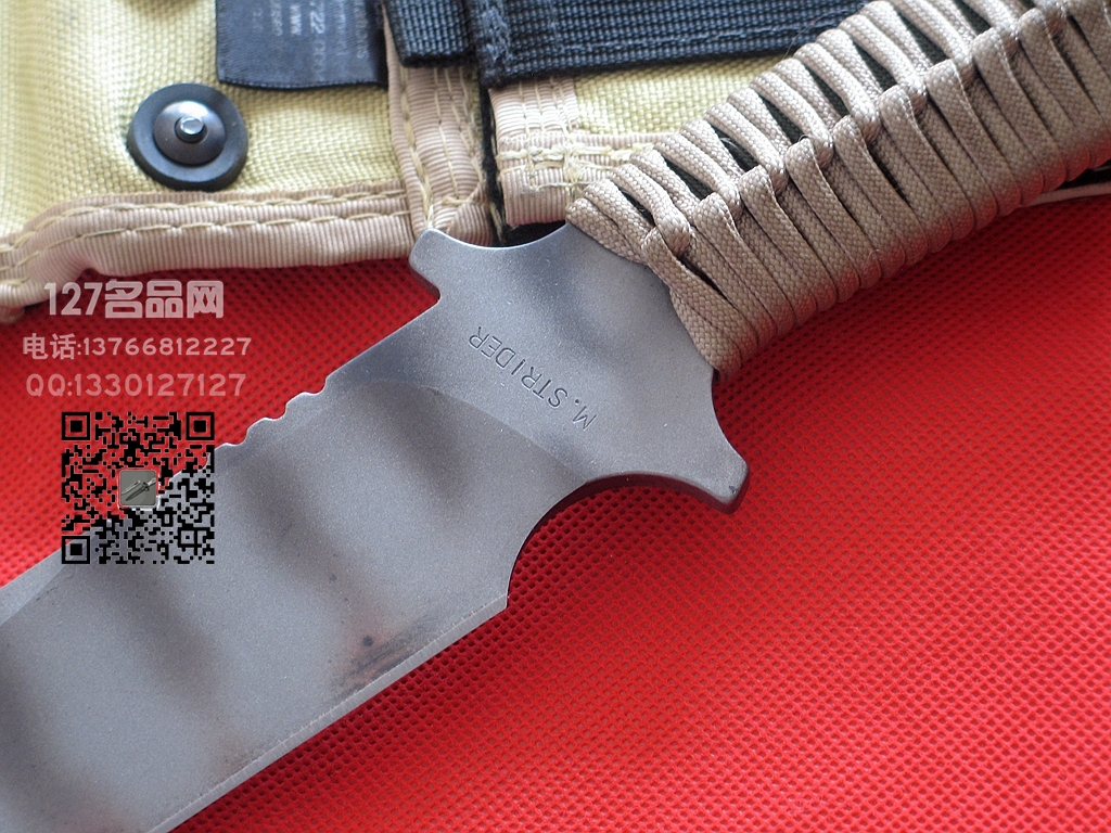 美国挺进者Strider MK1早期火标BG-42钢战斗刀