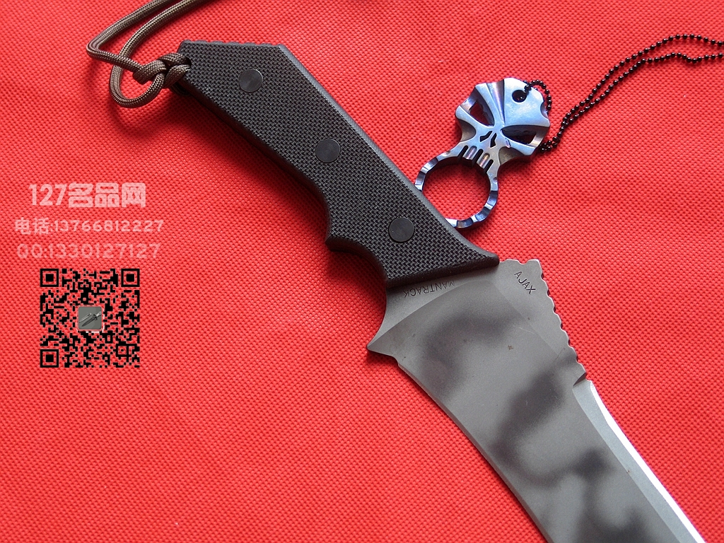 美国挺进者Strider AJAX米克战斗刀 早期版背刃