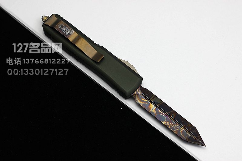 美国微技术Microtech UT-85 艺妓  剪头烧刃