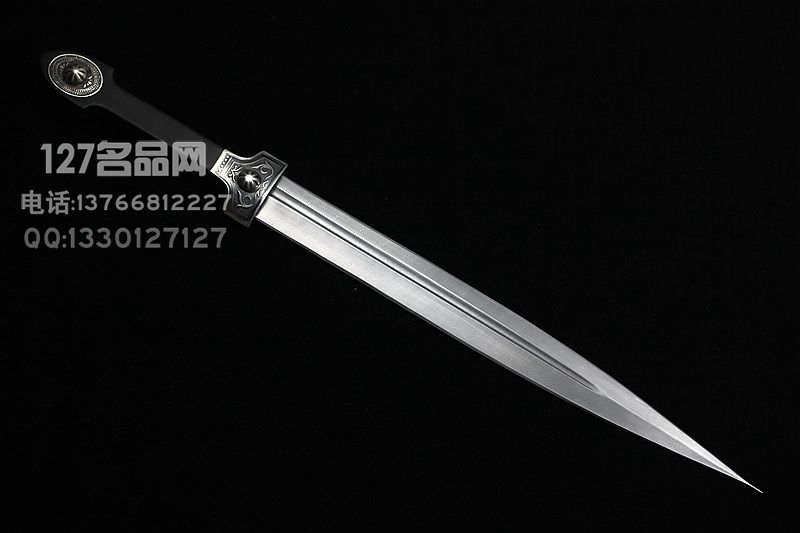 俄罗斯 银装 大马士革 哥萨克短剑 唯一版