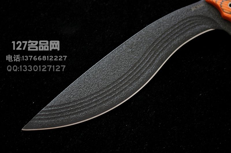 美国巴斯BUSSE  狗腿弯刀 G10南瓜配色 
