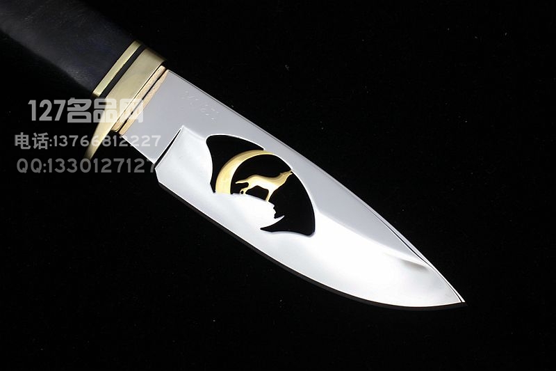 美国BUCK巴克 192BWSLE3 手工镜面 24K黄金狼