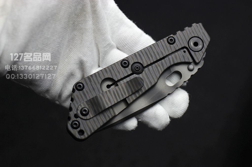 美国挺进者Strider SMF 水滴头虎纹战术折刀