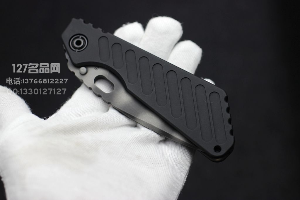 美国挺进者Strider SMF 水滴头虎纹战术折刀