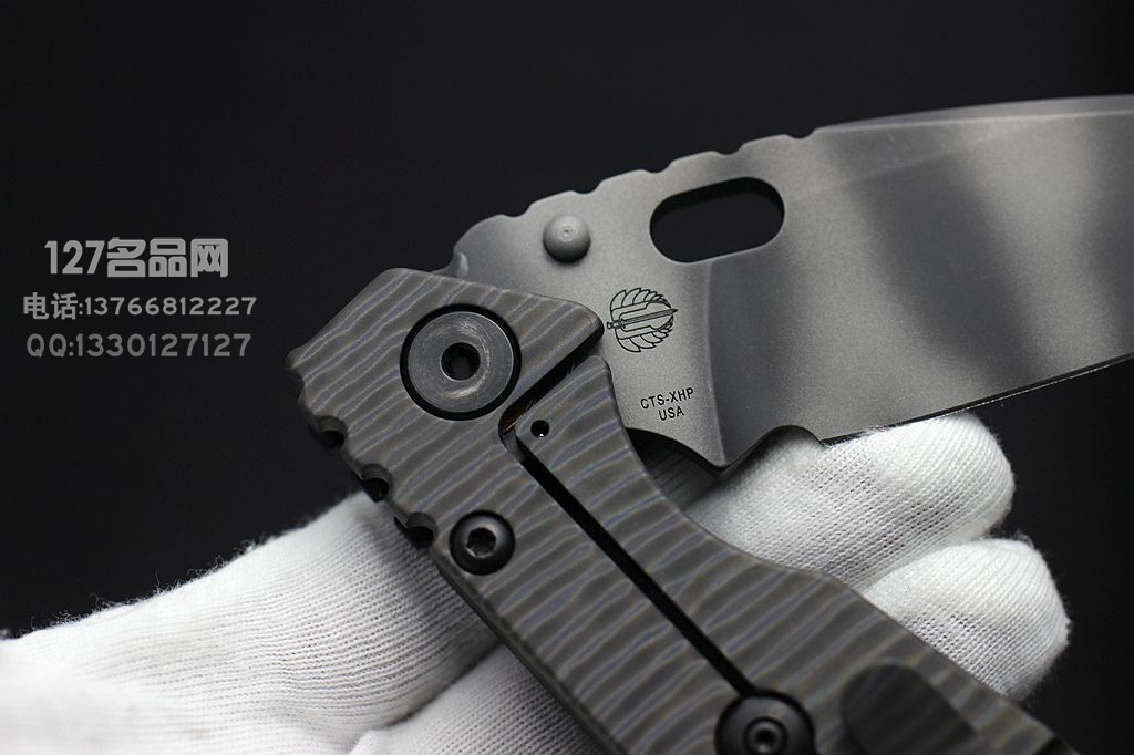 美国挺进者Strider SMF 水滴头虎纹战术折刀