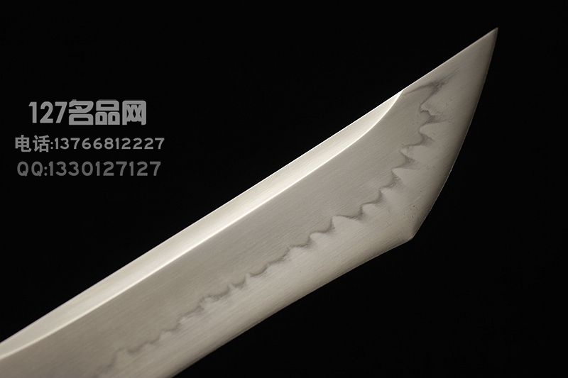 美国ABS刀匠协会 JS级刀匠 W2折叠锻打烧刃 日式直刀