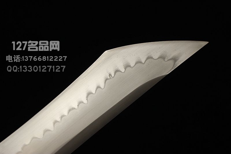 美国ABS刀匠协会 JS级刀匠 W2折叠锻打烧刃 日式直刀