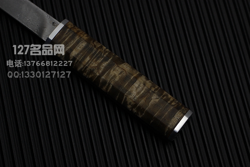 俄罗斯A&R 卡累利阿桦树柄 开信刀大马士革钢