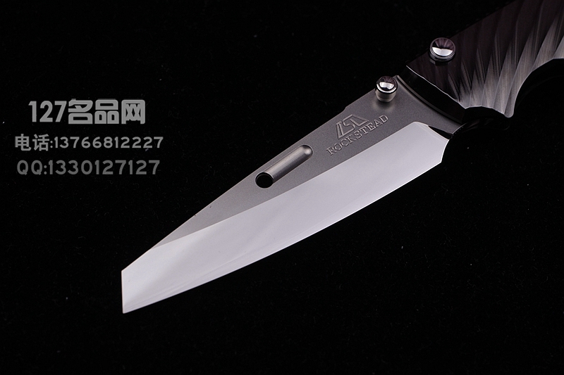 ROCKSTEAD 日本花田洋 RYO H-ZDP（BK）良 钛柄按钮锁折刃