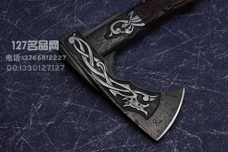 斯洛伐克手工大师 斯特凡·艾伯特 手工战斧 收藏品