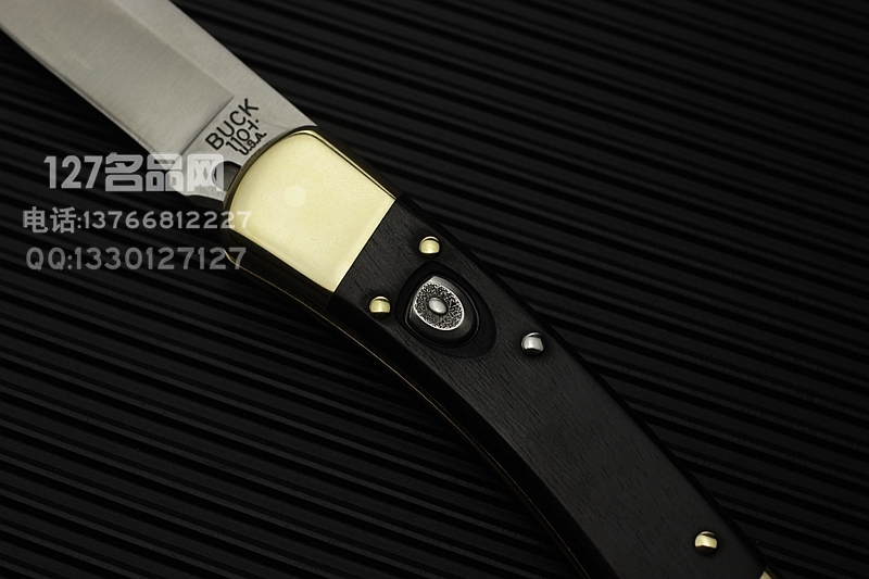 美国BUCK 巴克0110BRSA-B 黄檀木柄 110侧跳