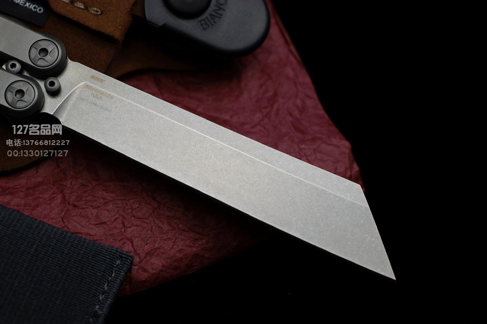 美国蝴蝶Benchmade 87钛柄蝴蝶甩刀 