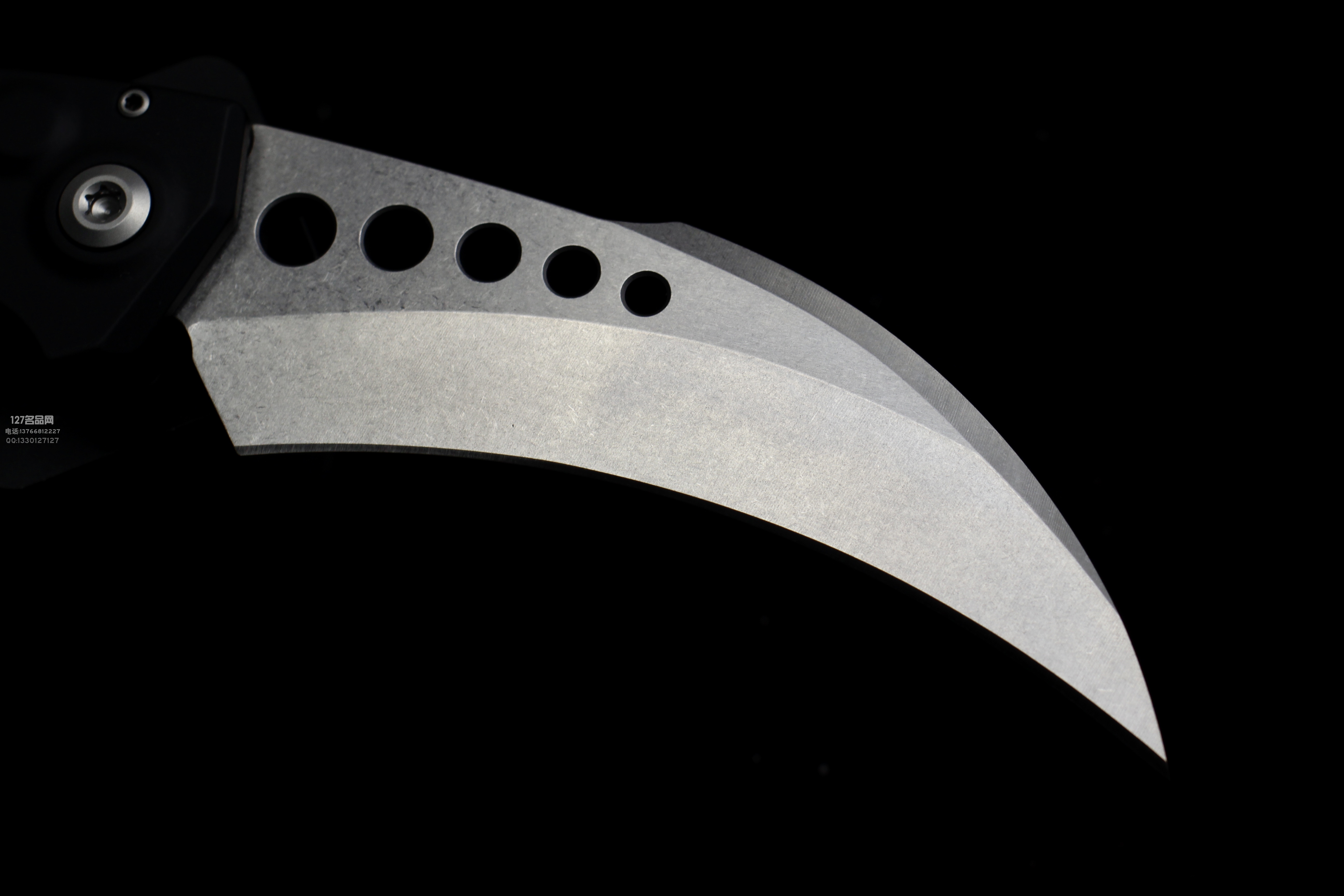 美国微技术Microtech 166-10 HAWK 全自动鹰爪 石洗刃