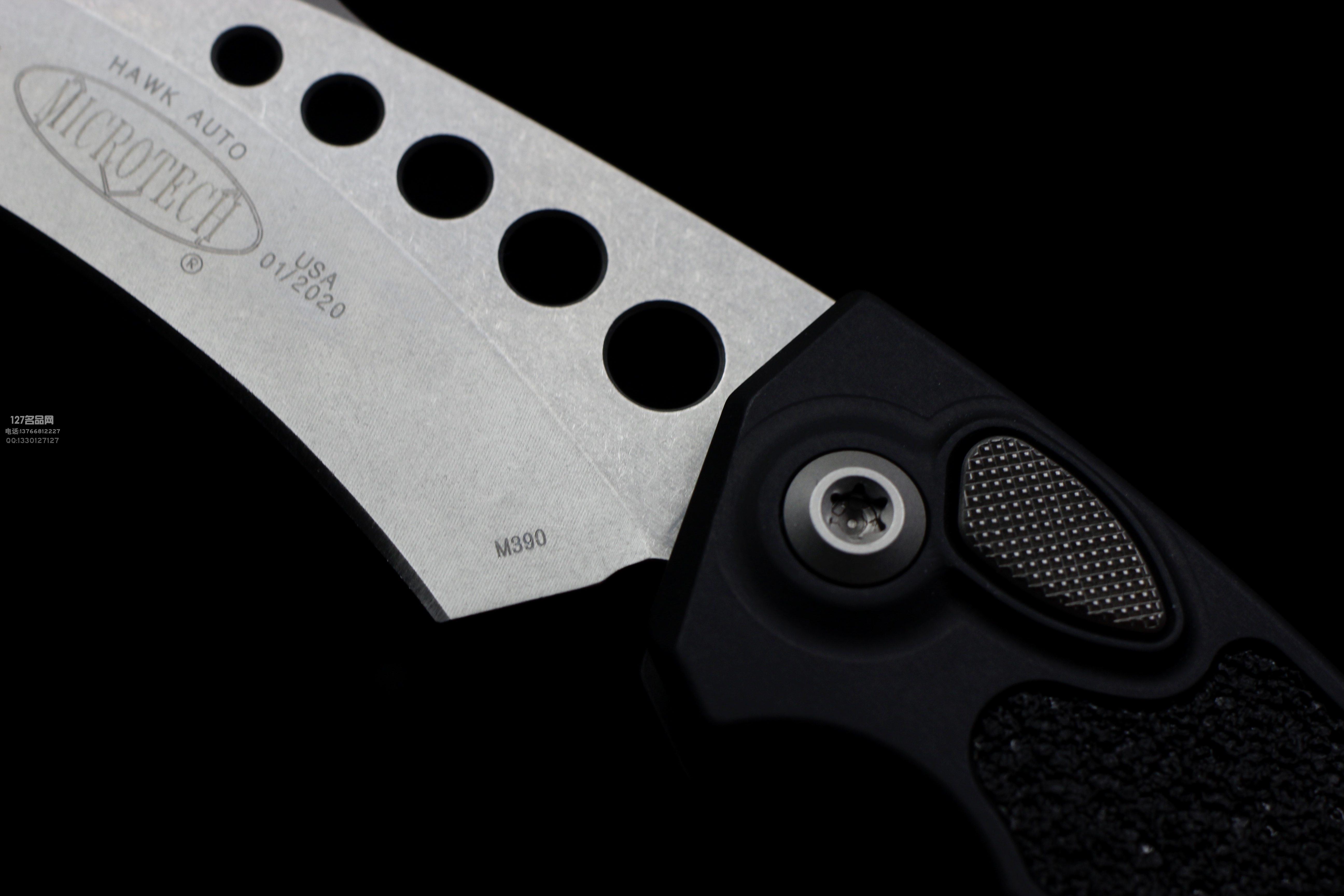 美国微技术Microtech 166-10 HAWK 全自动鹰爪 石洗刃
