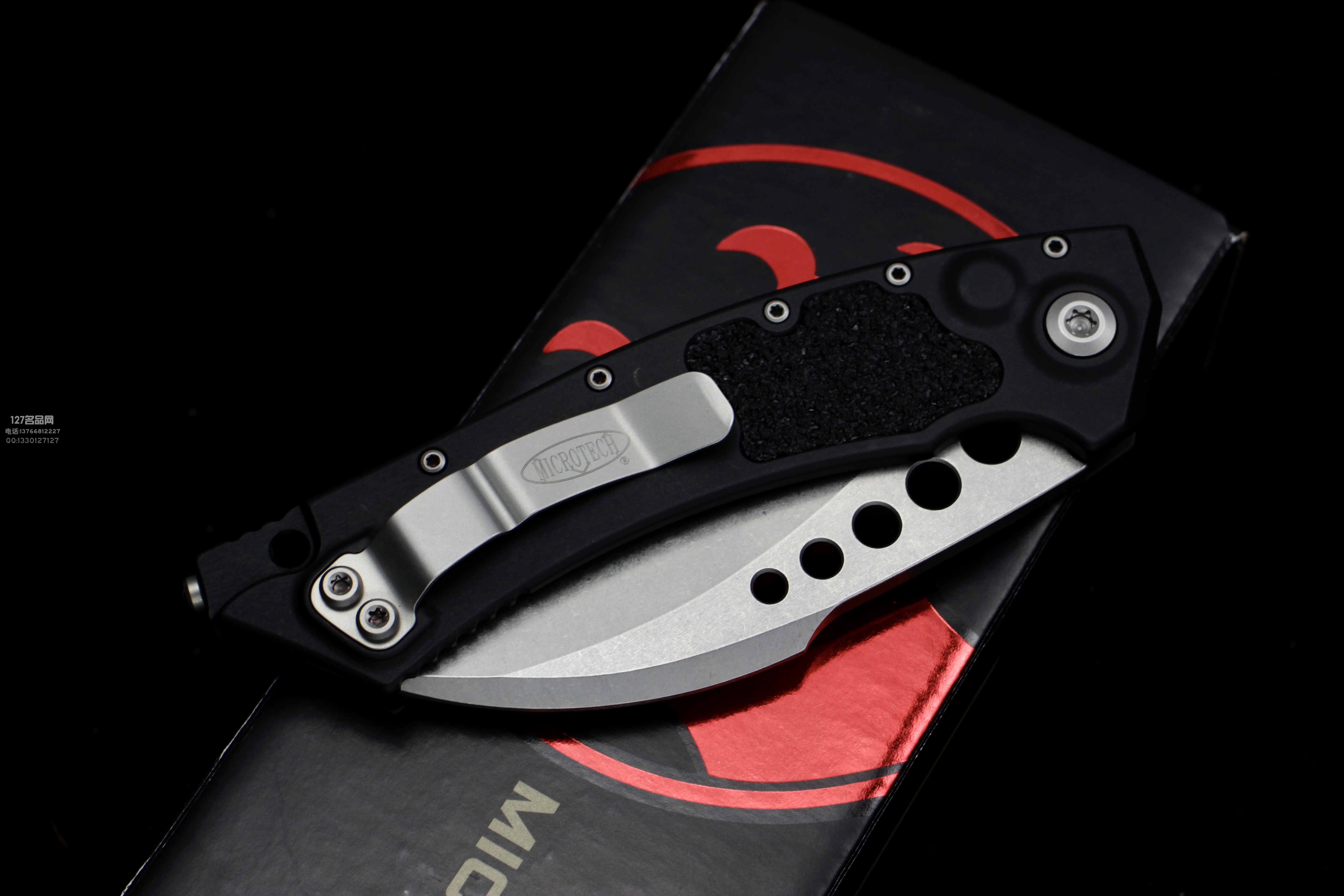 美国微技术Microtech 166-10 HAWK 全自动鹰爪 石洗刃