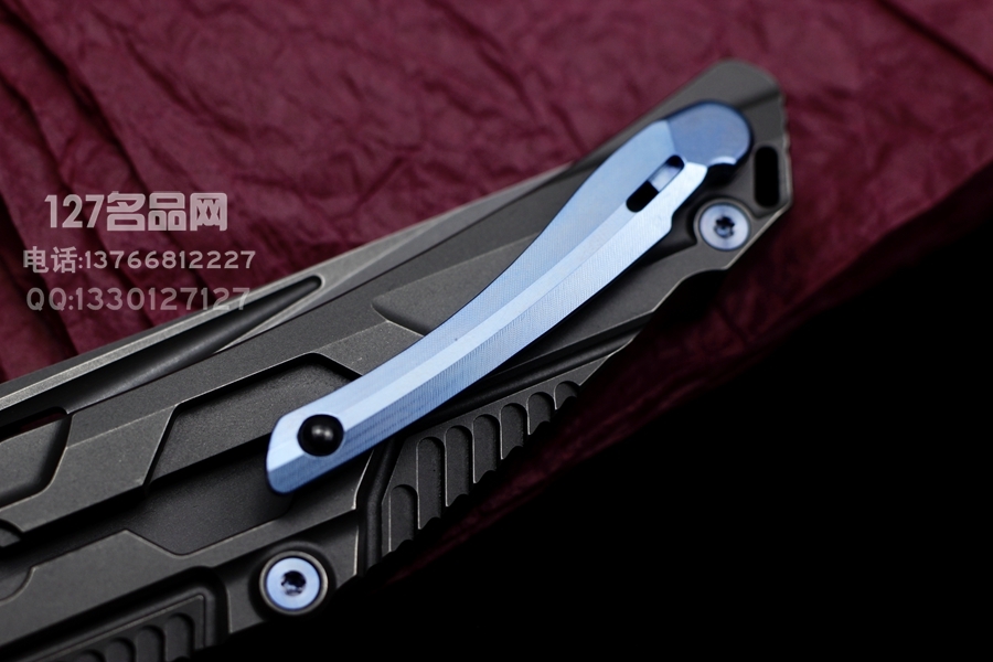 Rike Knife M2 S35VN刃材 钛合金一体框架锁 鱼鳍快开折刀
