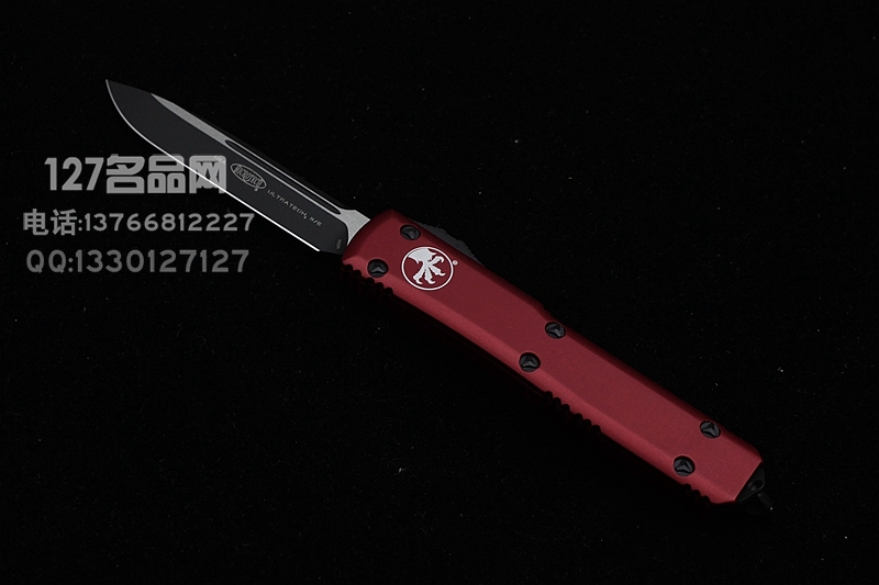 美国微技术Microtech 121-1RD红色手柄单锋直跳