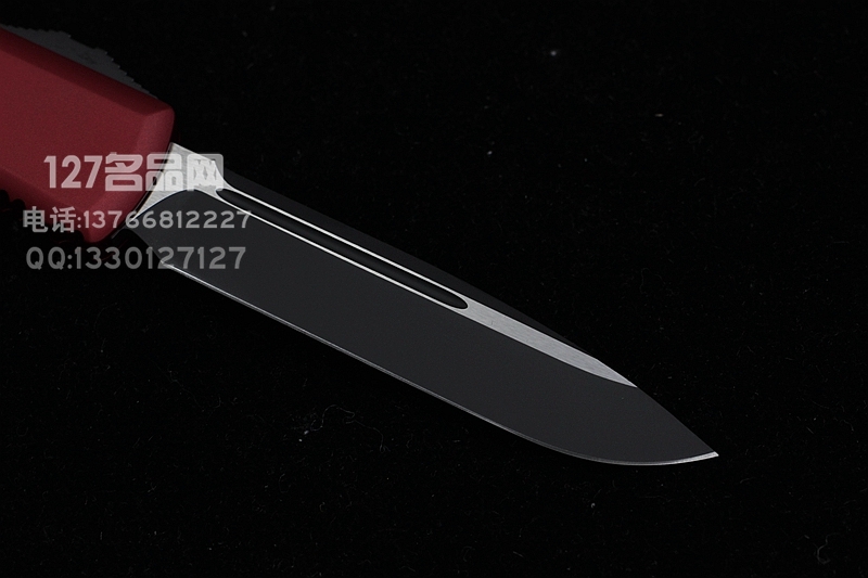 美国微技术Microtech 121-1RD红色手柄单锋直跳