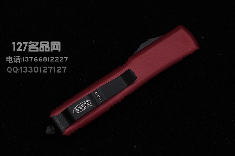 美国微技术Microtech 121-1RD红色手柄单锋直跳