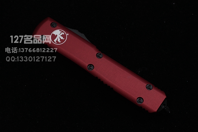 美国微技术Microtech 121-1RD红色手柄单锋直跳