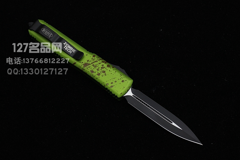 美国微技术Microtech Zombie-Tech 122-1Z僵尸双刃直跳